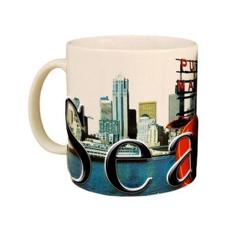 AMERICAWARE Americaware SMSEA01 Seattle 18 oz Full Color Relief Mug SMSEA01